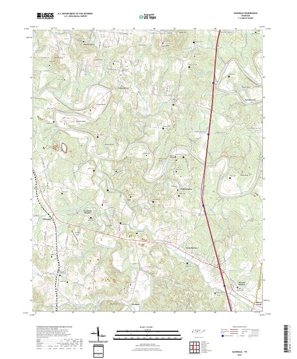 USGS Topographic Map – Glendale