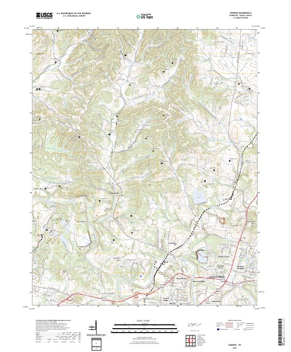 USGS Topographic Map – Godwin