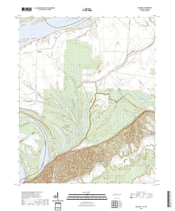 USGS Topographic Map – Golddust