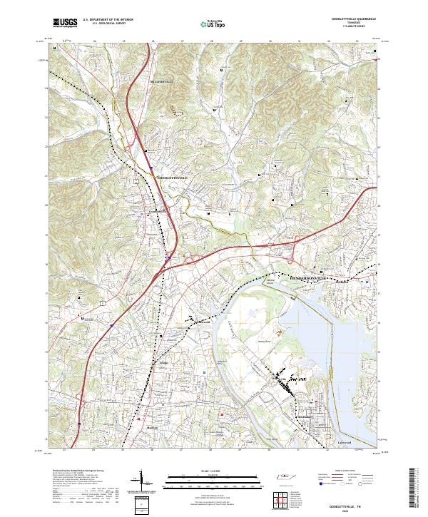 USGS Topographic Map – Goodlettsville