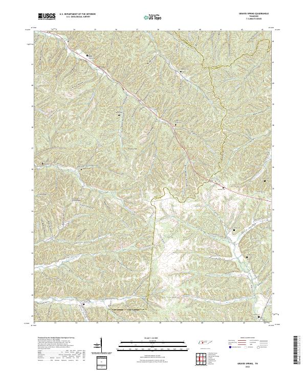 USGS Topographic Map – Graves Spring