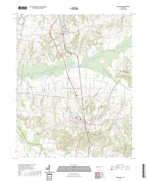 USGS Topographic Map – Greenfield
