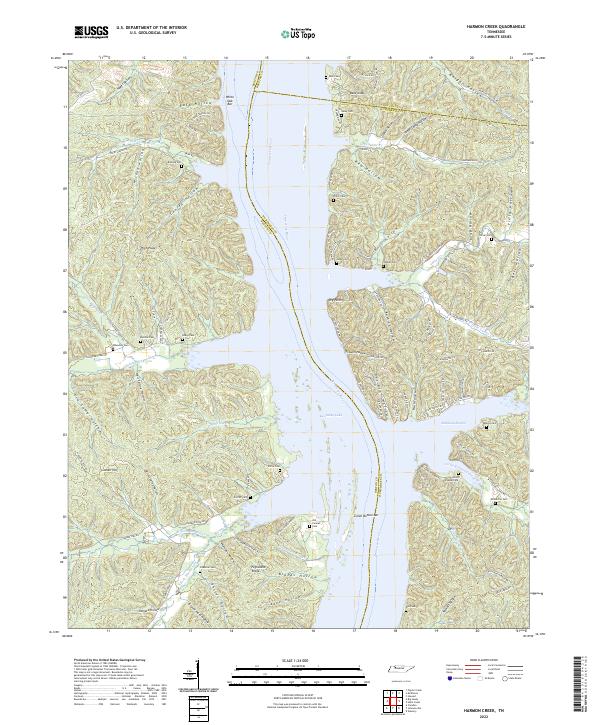 USGS Topographic Map – Harmon Creek
