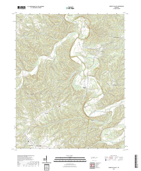 USGS Topographic Map – Harpeth Valley