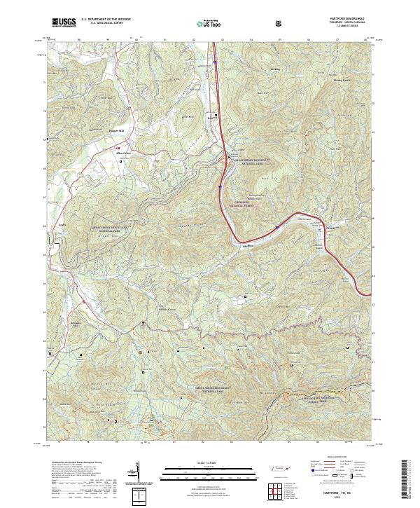 USGS Topographic Map – Hartford