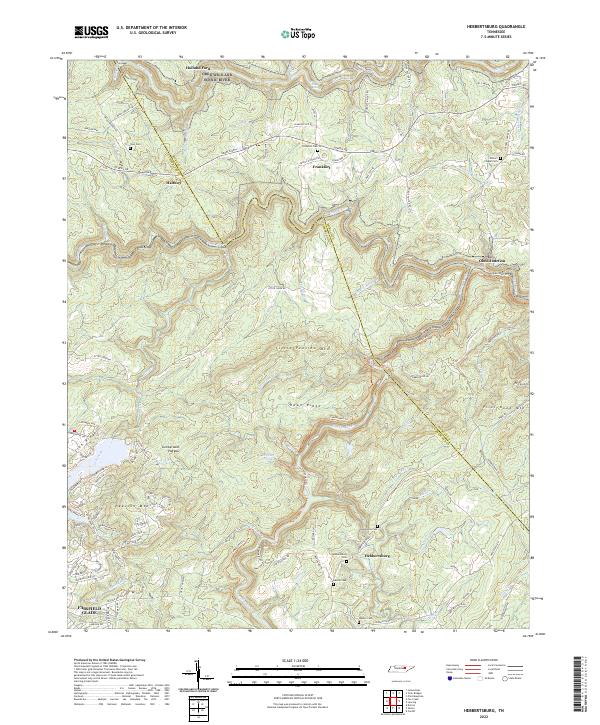 USGS Topographic Map – Hebbertsburg