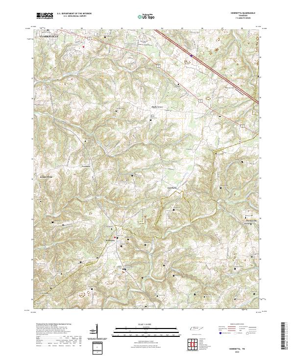 USGS Topographic Map – Henrietta