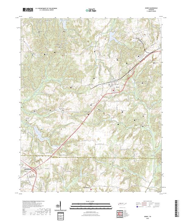 USGS Topographic Map – Henry