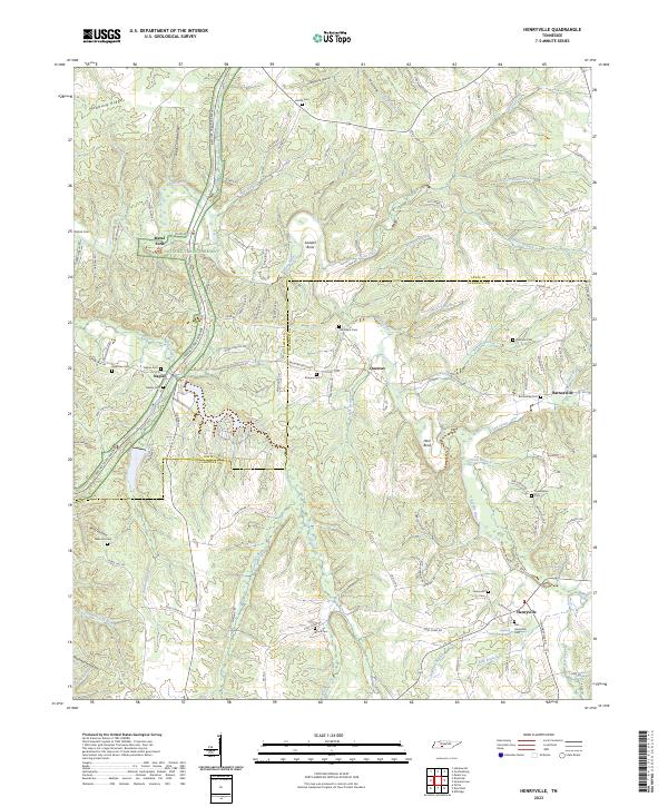 USGS Topographic Map – Henryville