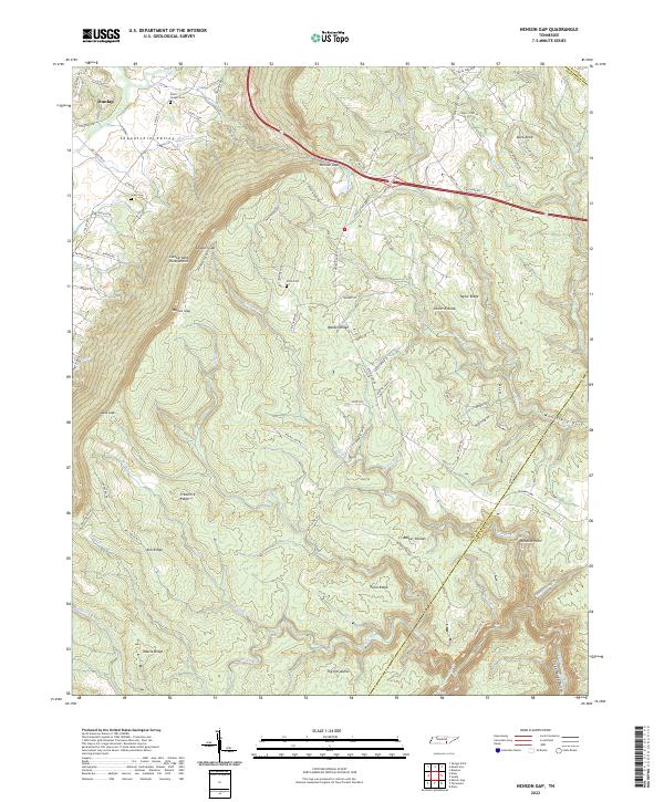 USGS Topographic Map – Henson Gap