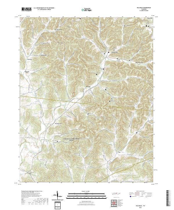 USGS Topographic Map – Hillsdale