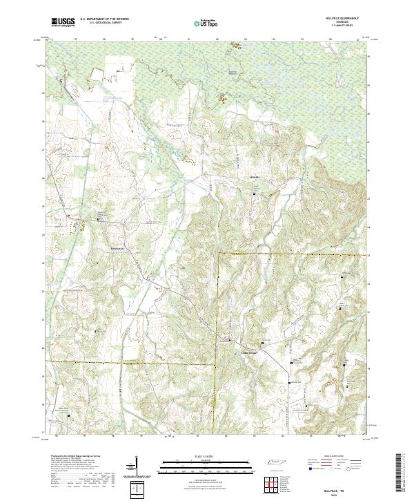 USGS Topographic Map – Hillville