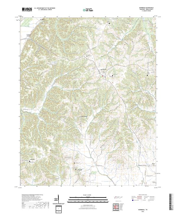 USGS Topographic Map – Hornbeak