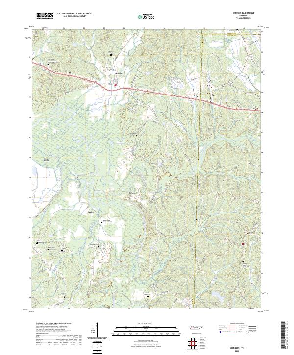 USGS Topographic Map – Hornsby