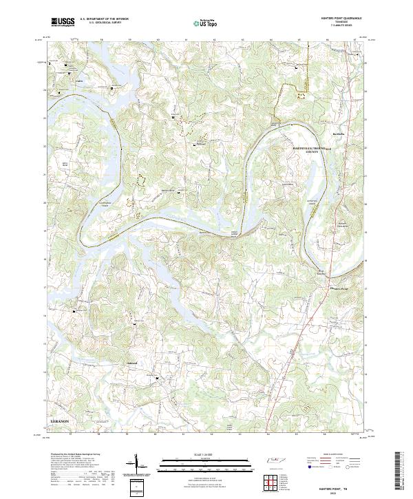 USGS Topographic Map – Hunters Point