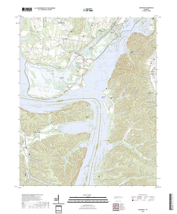USGS Topographic Map – Hustburg
