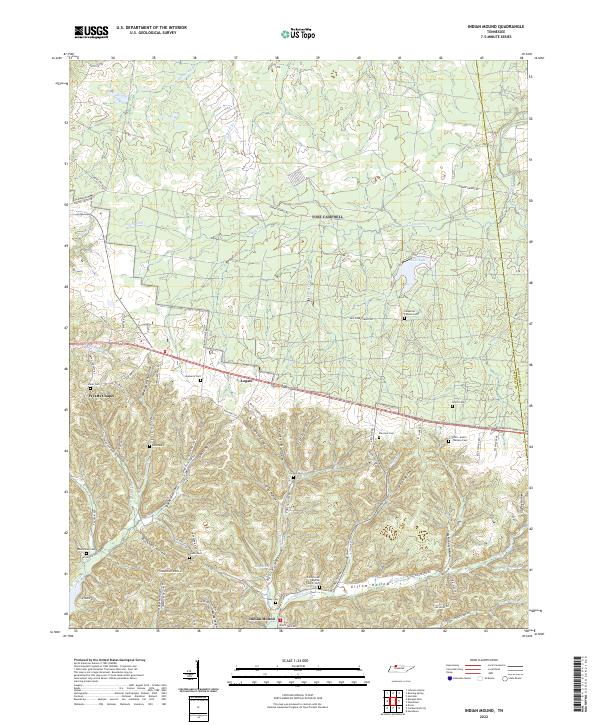 USGS Topographic Map – Indian Mound