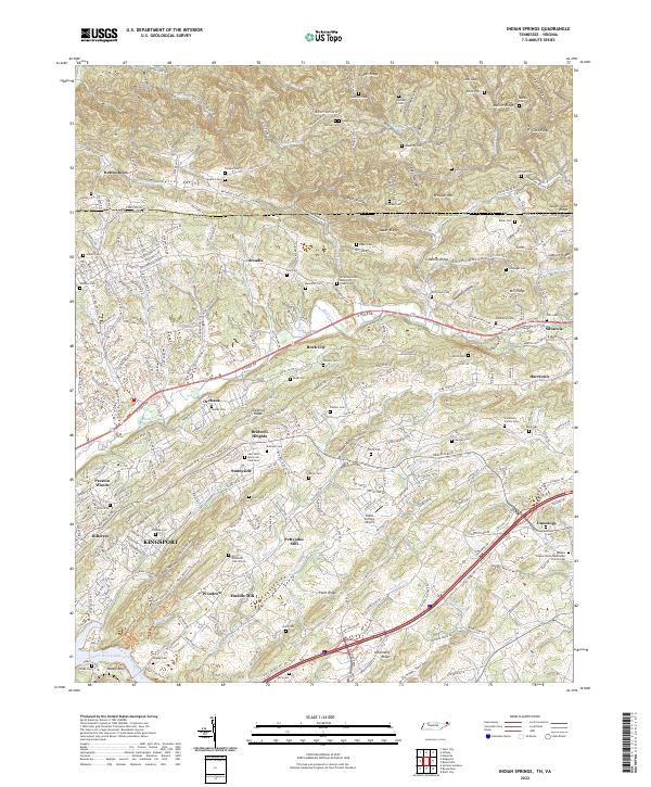 USGS Topographic Map – Indian Springs