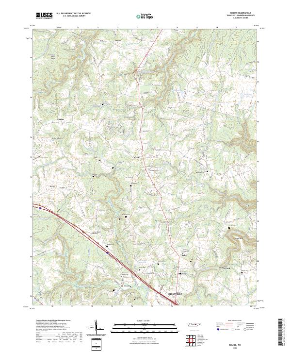 USGS Topographic Map – Isoline