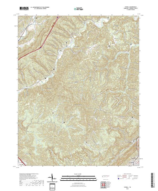 USGS Topographic Map – Ivydell