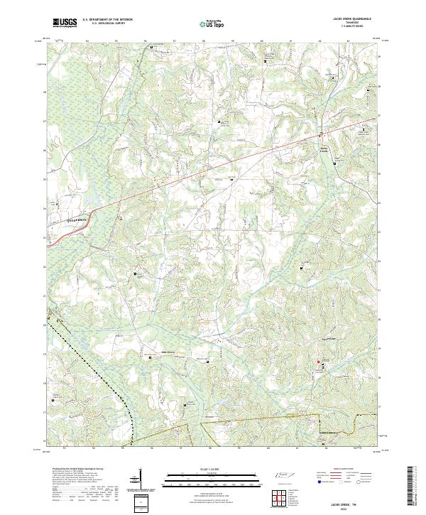 USGS Topographic Map – Jacks Creek