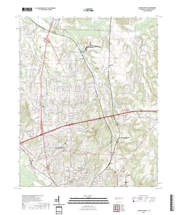 USGS Topographic Map – Jackson North