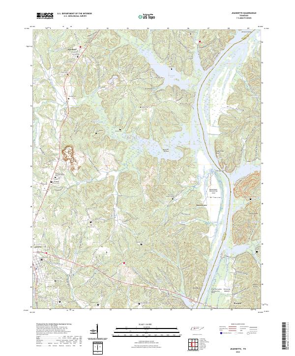 USGS Topographic Map – Jeannette