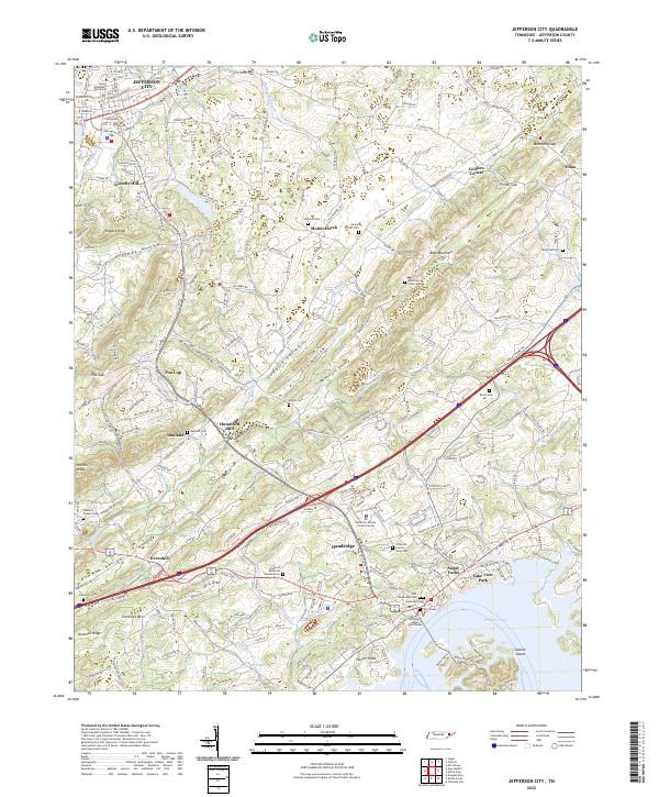 USGS Topographic Map – Jefferson City