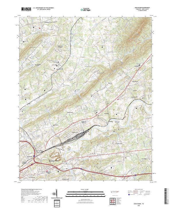 USGS Topographic Map – John Sevier