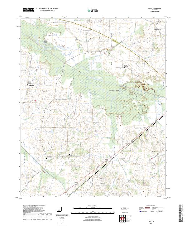 USGS Topographic Map – Jones