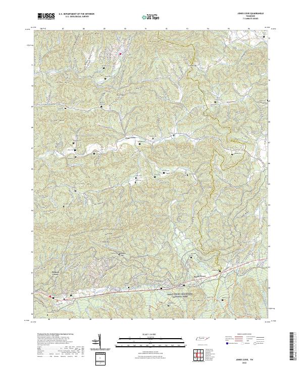 USGS Topographic Map – Jones Cove