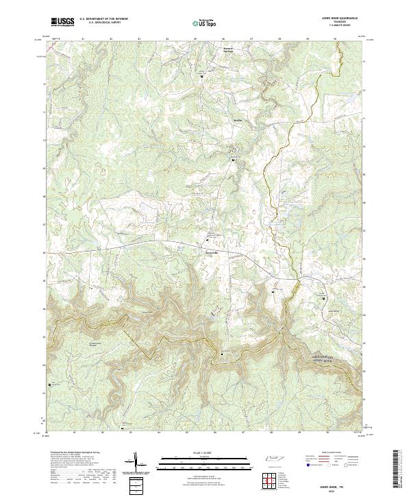 USGS Topographic Map – Jones Knob