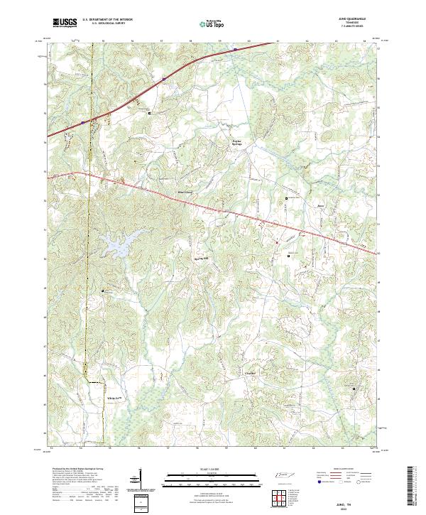 USGS Topographic Map – Juno