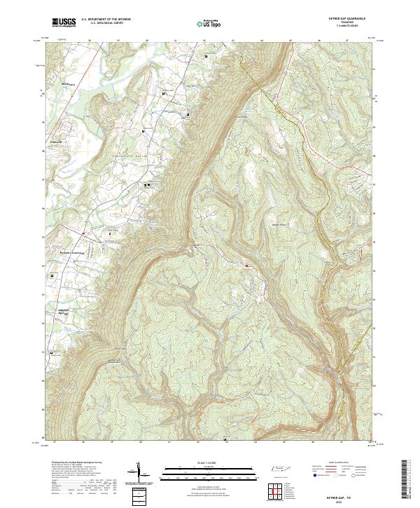 USGS Topographic Map – Ketner Gap