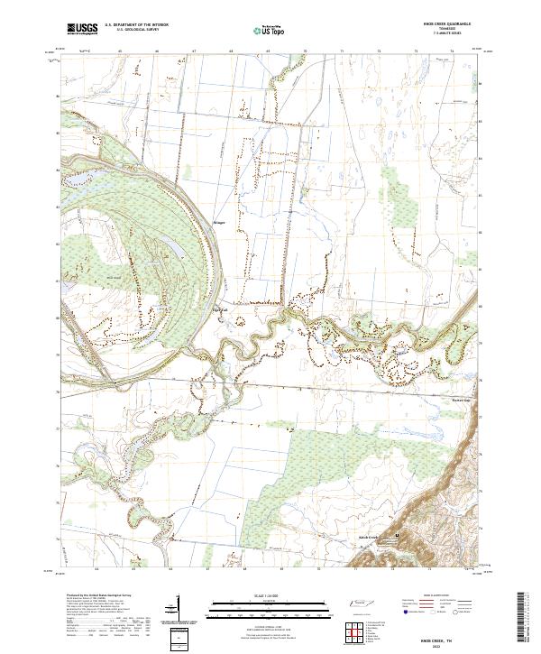 USGS Topographic Map – Knob Creek