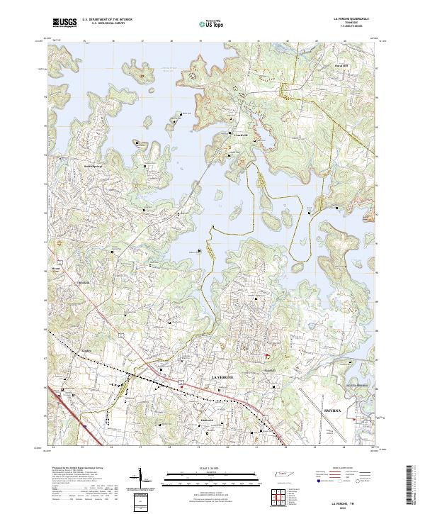USGS Topographic Map – La Vergne