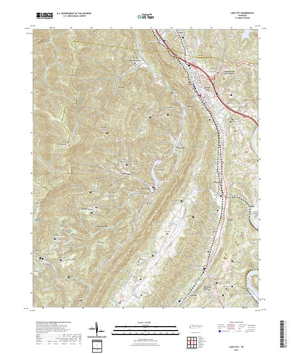 USGS Topographic Map – Lake City