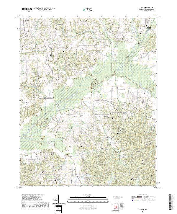USGS Topographic Map – Latham