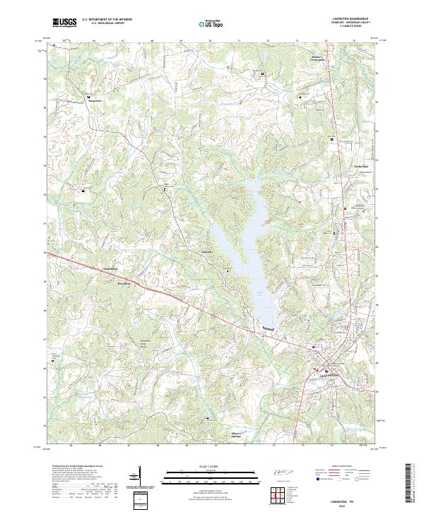 USGS Topographic Map – Lexington