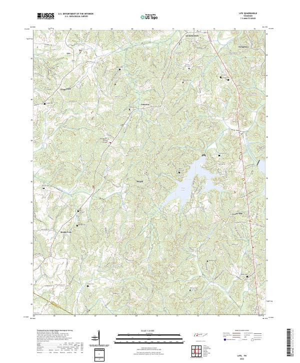 USGS Topographic Map – Life