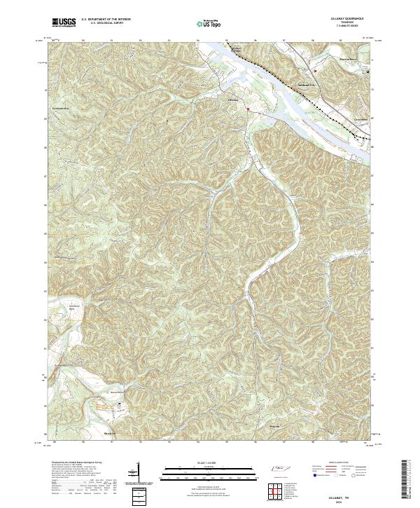 USGS Topographic Map – Lillamay