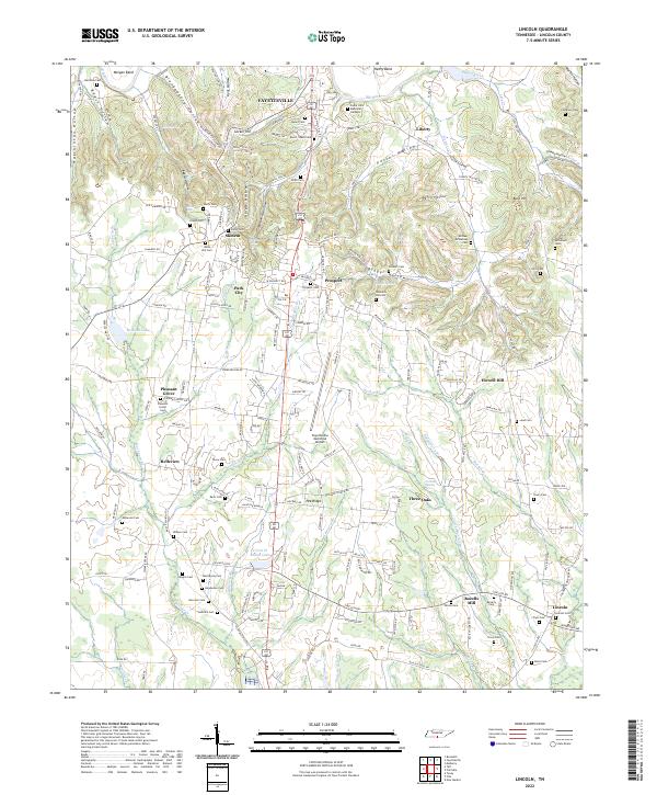 USGS Topographic Map – Lincoln