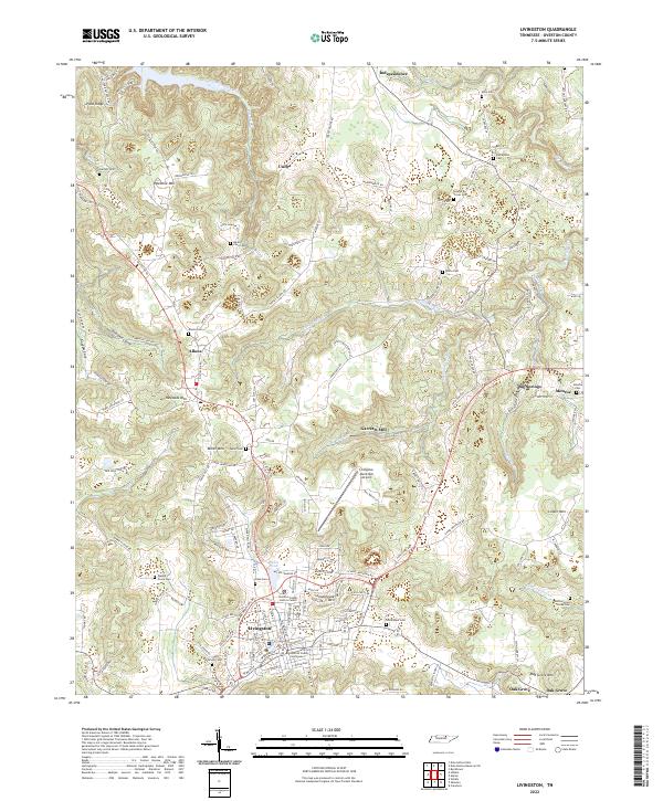 USGS Topographic Map – Livingston
