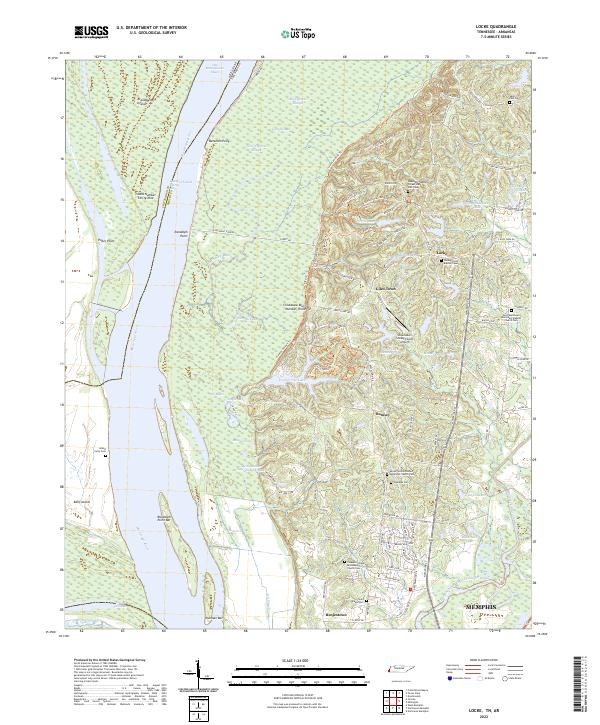 USGS Topographic Map – Locke