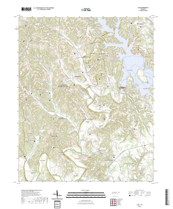 USGS Topographic Map – Lois