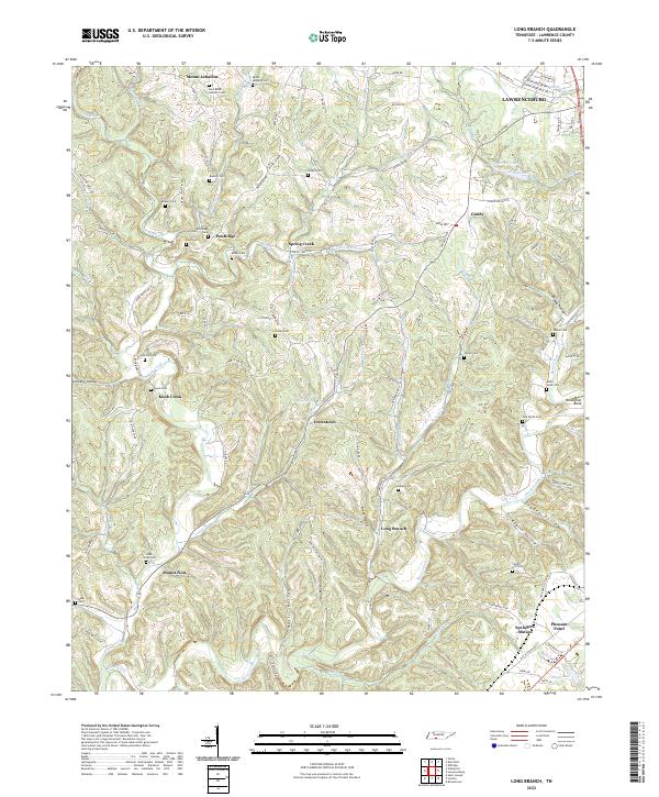 USGS Topographic Map – Long Branch