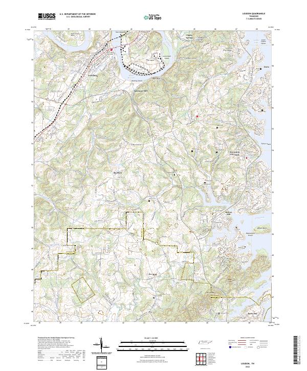 USGS Topographic Map – Loudon