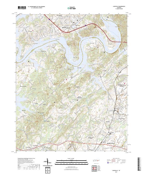 USGS Topographic Map – Louisville