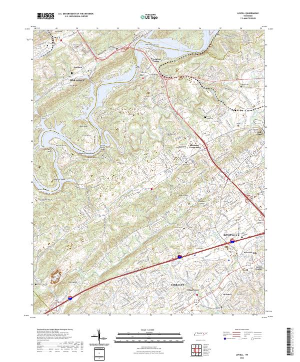 USGS Topographic Map – Lovell