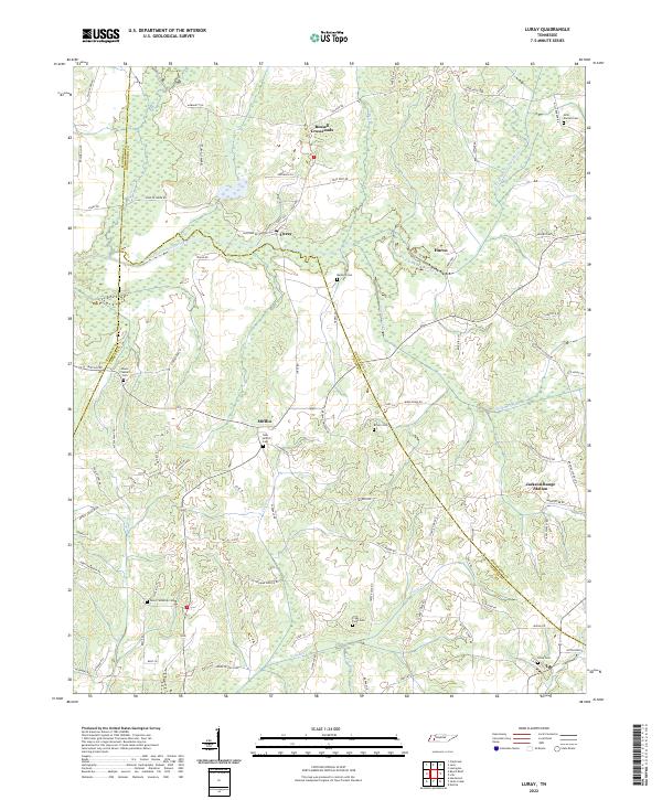 USGS Topographic Map – Luray
